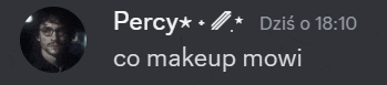 a picture of a man with the words percy co makeup owi on the bottom