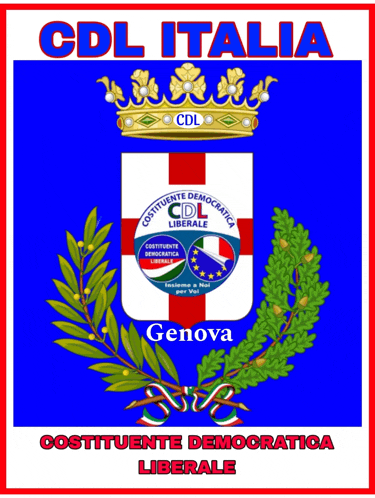 a cdl italia poster with a coat of arms and a crown