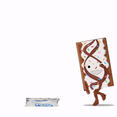 a pop tart in a bag with the words goodnight written above it