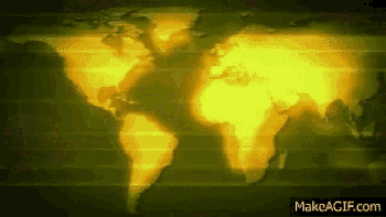 a map of the world is shown on a makeagif.com page
