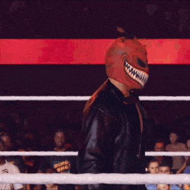 a man in a ring with a shirt that says ding one