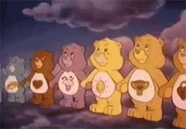 care bears melting a Nazis face
