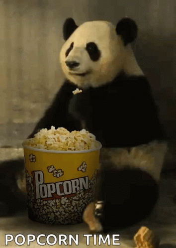 Popcorn Panda GIF - Popcorn Panda Popcorn Day GIFs