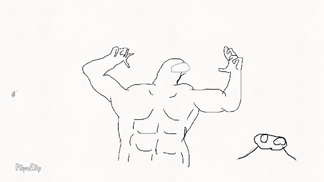 a drawing of a gorilla with the word flipaclip written on the bottom