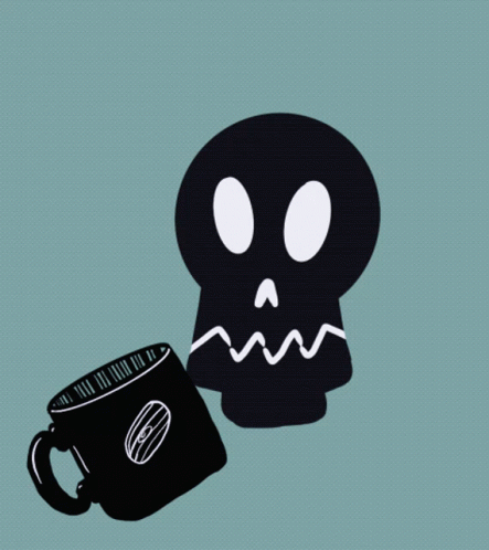 Coffee Skull GIF