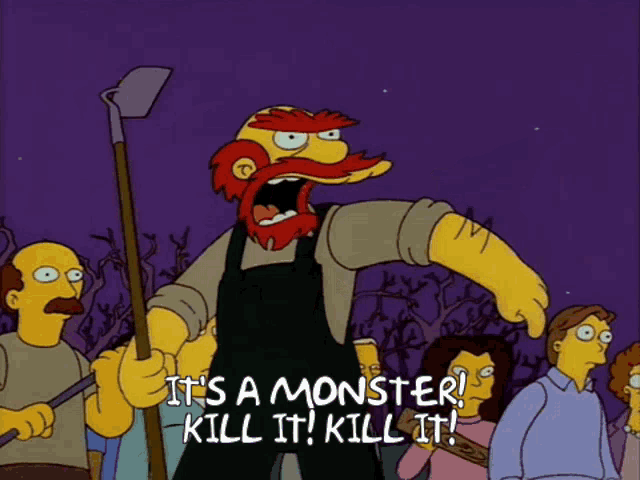 Monster Simpsons GIF - Monster Simpsons Kill It GIFs