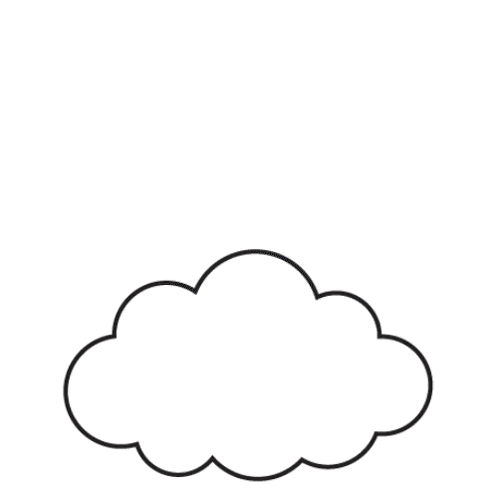 a cloud with the words think in possibilities and create solutions together on it