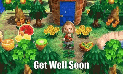 a video game scene with the words get well soon on the bottom right