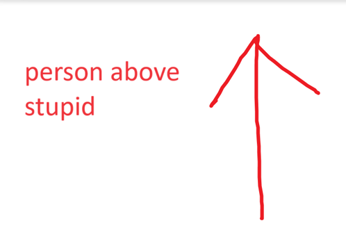Person Above Stupid Idiot GIF