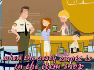 when the zesty empire is in the item shop is written on a cartoon