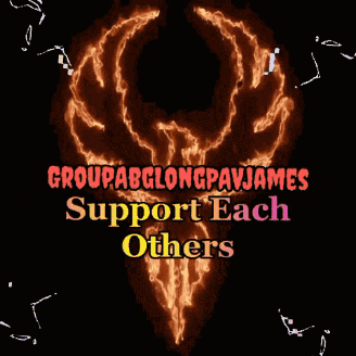 a logo for groupabglongpavjames support each others
