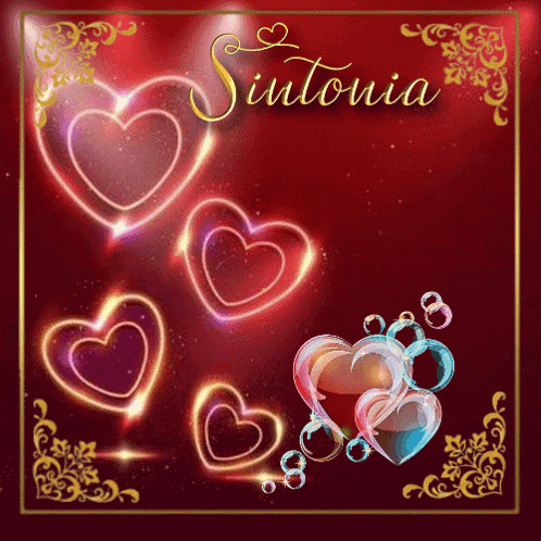 a greeting card that says sintonia do amor