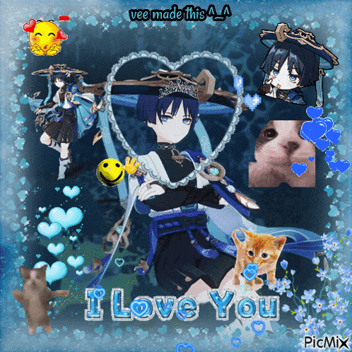 a collage of pictures with the words i love you at the top