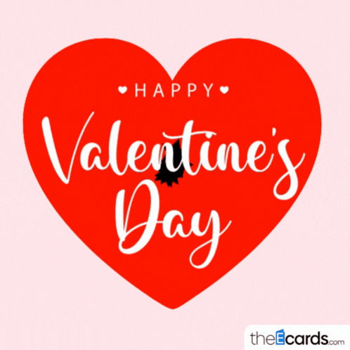 a red heart that says happy valentine 's day on it