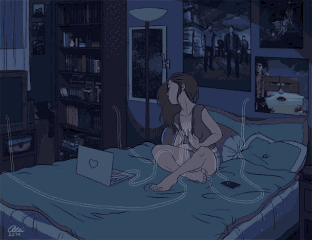 Alone Connections GIF - Alone Connections Aesthetic Anime GIFs
