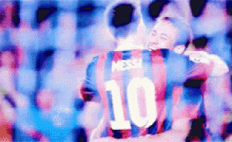 a soccer player with the number 10 on the back of his jersey