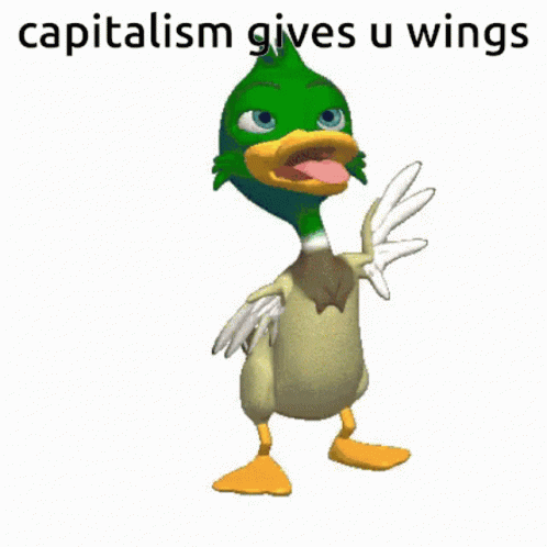 Duck Wings GIF - Duck Wings Capitalism GIFs