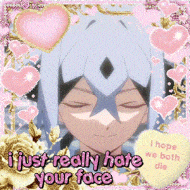 a picture of a boy with a heart that says i hope we both die