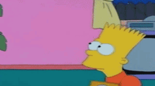 bart simpson from the simpsons is holding a speaker in front of a television