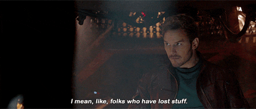a man says i mean like folks who have lost stuff in a dark room