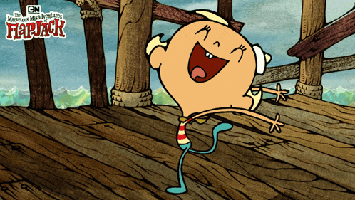 a cartoon character from the marvelous misadventures of flipjack