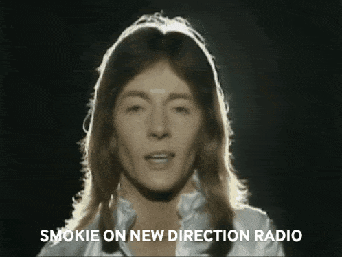 smokie on new direction radio is displayed on a screen