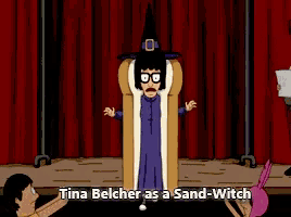 tina belcher is a sand-witch in a cartoon