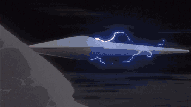 a red lightning bolt strikes a person 's face