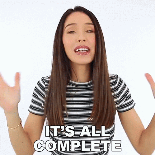 Its All Complete Shea Whitney GIF - Its All Complete Shea Whitney Its All Done GIFs