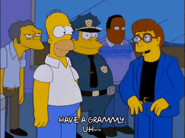 Grammy Homer Simpson GIF - Grammy Homer Simpson GIFs