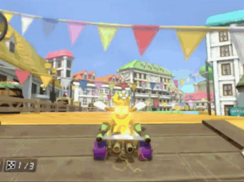 Wiggler Mario Kart GIF