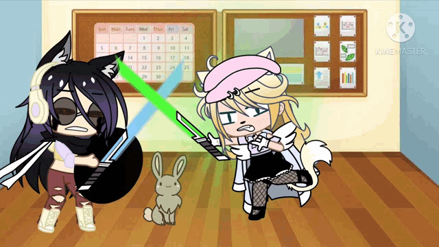 a girl is holding a light saber in front of a calendar that says sun mon tues wed thu fri sat