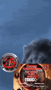 a poster with a lion and the word toxicc on it