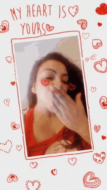 Love My Heart Is Yours GIF - Love My Heart Is Yours Blow A Kiss GIFs