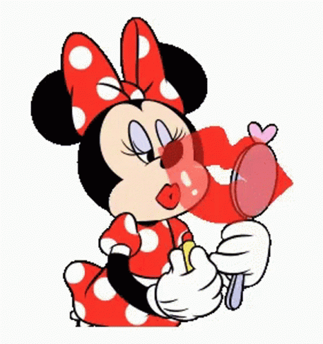 Minnie Mouse Lipstick GIF - Minnie Mouse Lipstick Pout GIFs