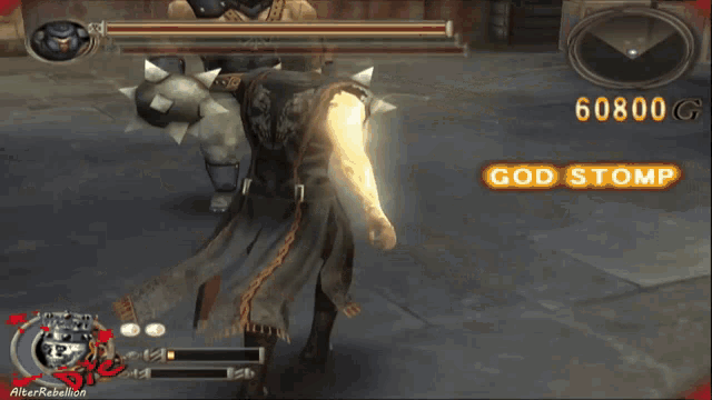 alter rebellion is the name displayed on the screen of this video game