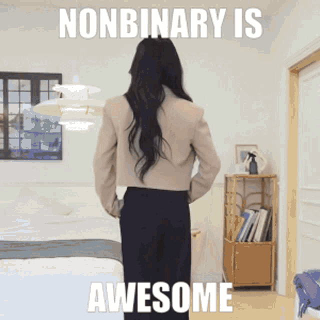 Nonbinary Is Awesome Nonbinary GIF - Nonbinary Is Awesome Nonbinary Transgender GIFs