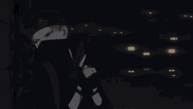 a man with a mask on his face is holding a gun in his hand