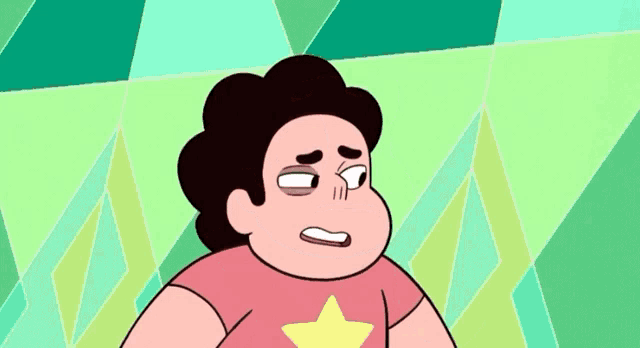 a cartoon character with a star on his shirt is standing next to a cartoon character with a star on her shirt