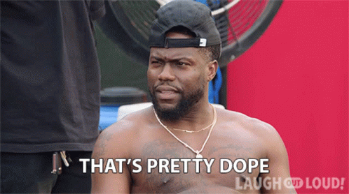 Thats Pretty Dope Kevin Hart GIF - Thats Pretty Dope Kevin Hart Lol Network GIFs