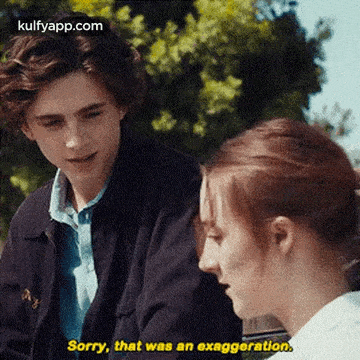 a man and a woman are talking to each other in a movie .