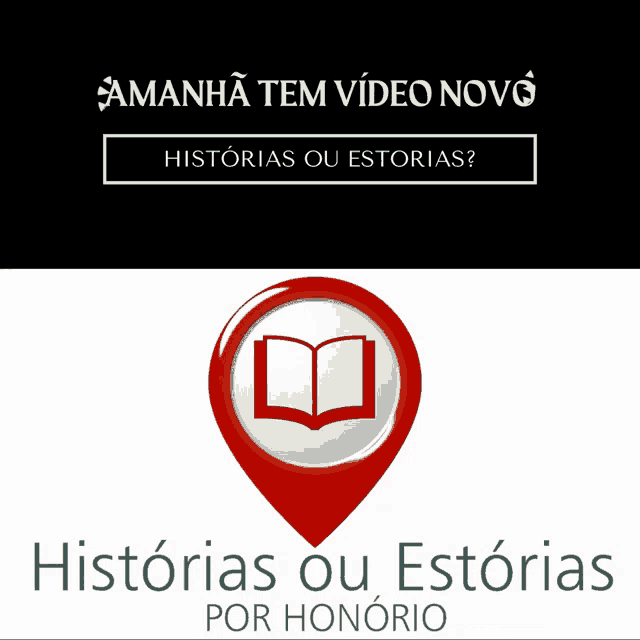 a sign that says historias ou estorias por honorio on it
