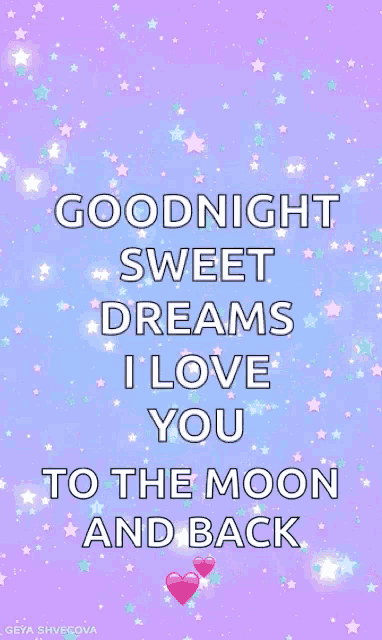 a goodnight sweet dreams i love you to the moon and back poster