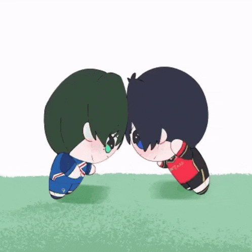a cartoon of two boys standing next to each other with a speech bubble that says angry