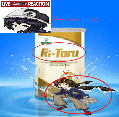 a picture of a cartoon character next to a box of milk that says " ki-toru "