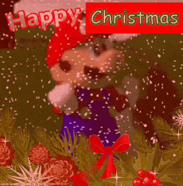 Mario Happy Christmas GIF - Mario Happy Christmas Super Mario GIFs