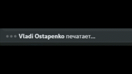 a black screen with white text that says vladi ostapenko