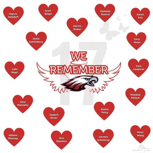 a sign that says we remember with a picture of an eagle