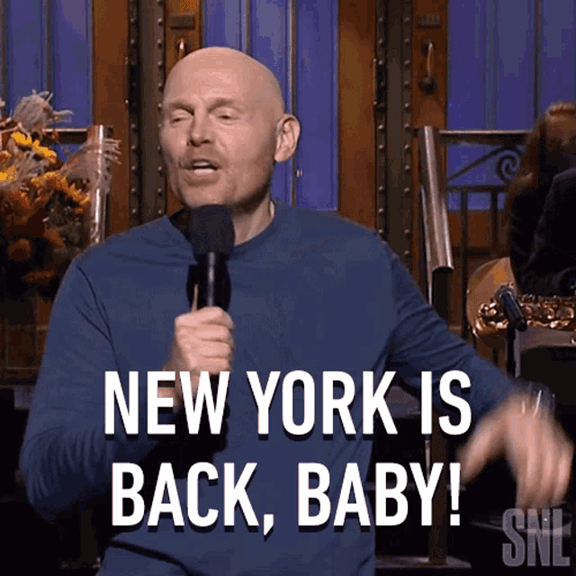 New York Is Back Baby Bill Burr GIF - New York Is Back Baby Bill Burr Saturday Night Live GIFs
