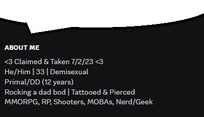 a black background with the words about me at the bottom